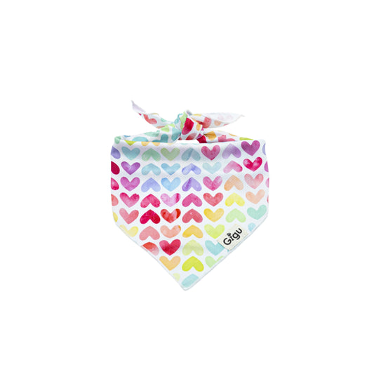 Rainbow Heart Bandana